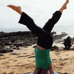 Headstand series, yoga inversions.